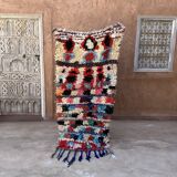 Colorful Boucherouite Moroccan rug - 77 x 173 cm