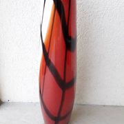Multicoloured glass vase