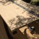 Table set, stools and benches