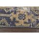 1970s Turkish Hand-Knotted Yellow Wool Runner Rug 111x341