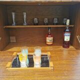 Vintage bamboo bar cabinet