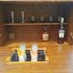 Vintage bamboo bar cabinet