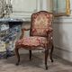 Louis XV armchair in carved walnut, needlepoint tapestry, 18th century