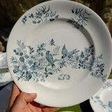 Mignon plates in Longwy earthenware