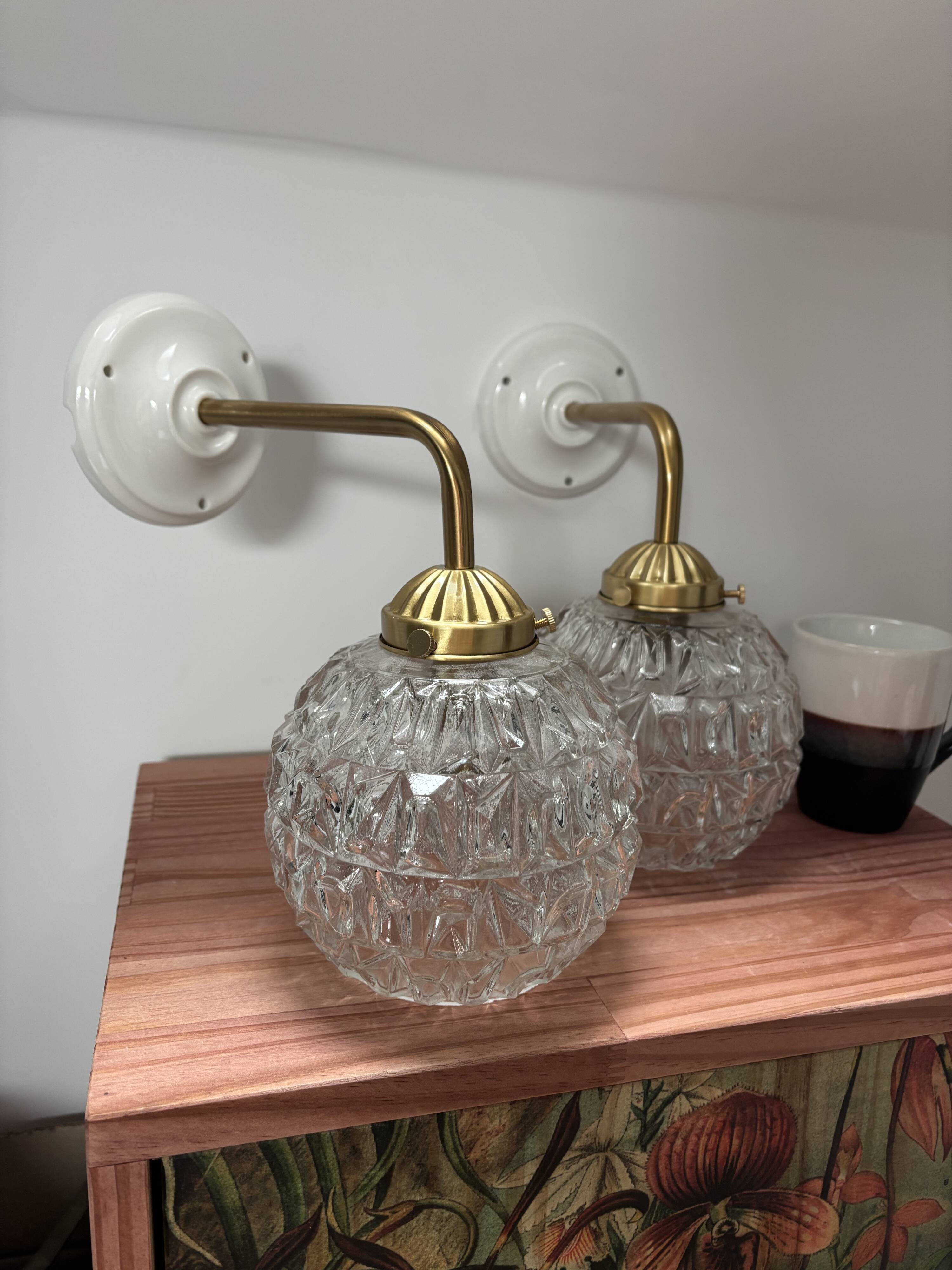 Pair of vintage wall sconces