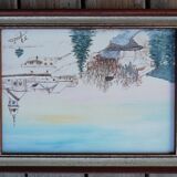 Franche-Comté landscape under the snow