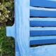 Small blue shutter L75xH101cm with louvers