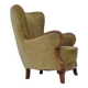 1960s, Danish armchair in original very good condition, furniture velour, oak wood.