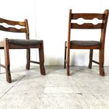 Chaises à repas vintage brutalistes, lot de 6 - 1970