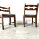 Vintage brutalist dining chairs, set of 6 - 1970s