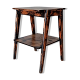 Vintage side table compass legs