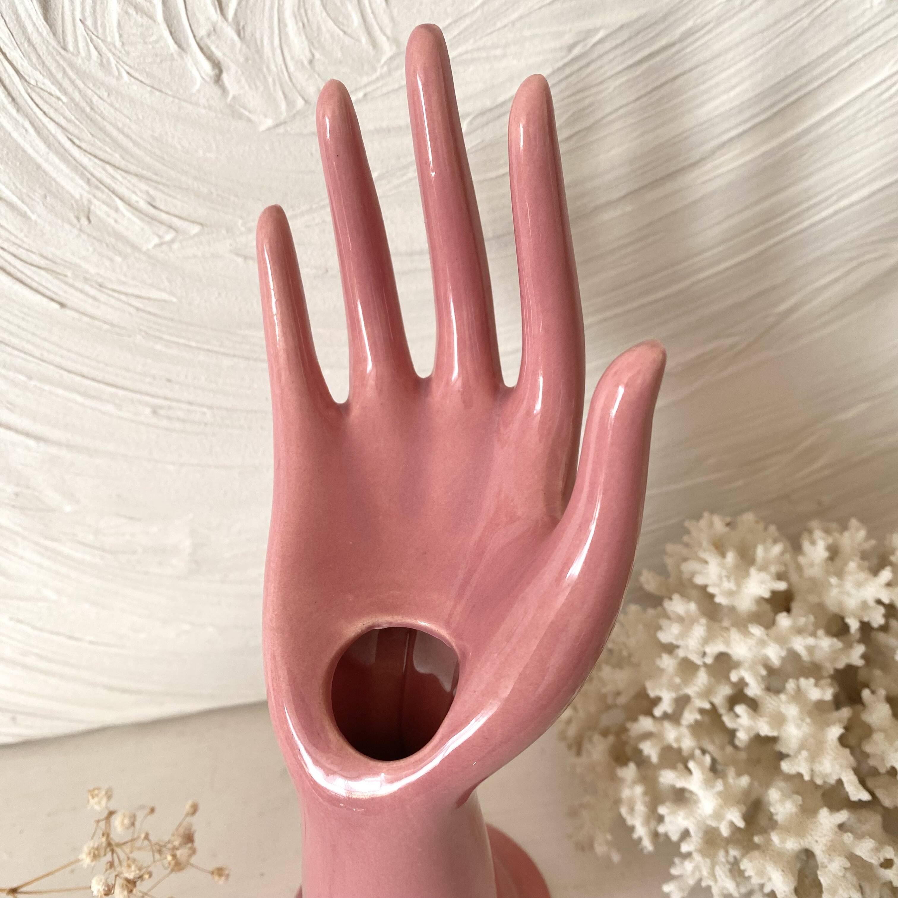 Vase main single flower 1980s