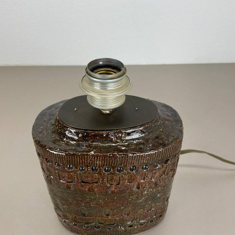 Large ceramic table lamp by Bitossi, 1970s