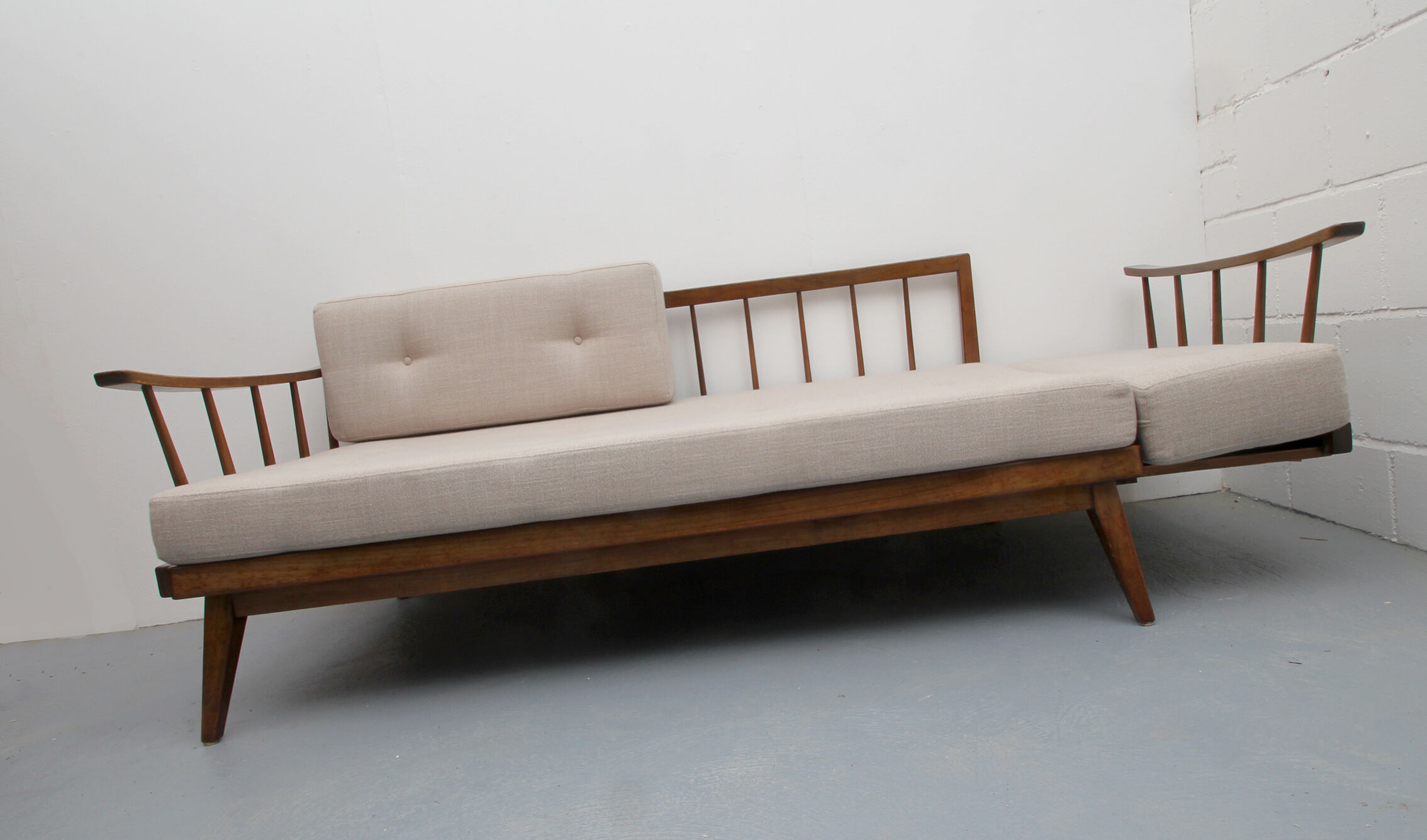 1950s daybed in beige, Wilhelm Knoll