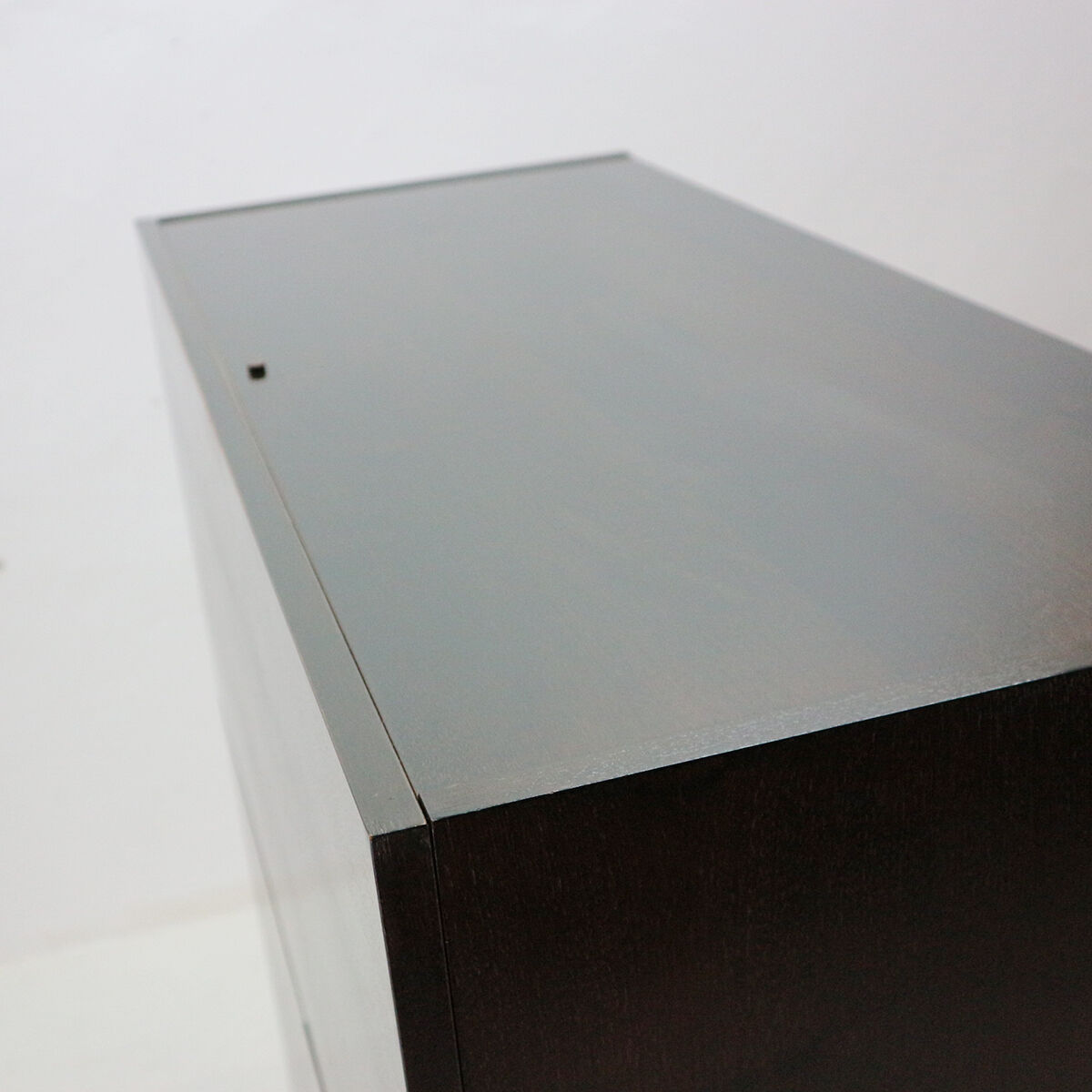 Writing desk, dark walnut stained 1960