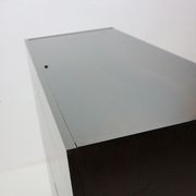 Writing desk, dark walnut stained 1960