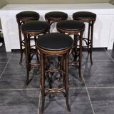 Set of 6 vintage bistro stools