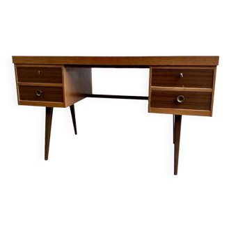 Bureau vintage arrondi en bois ekawerk