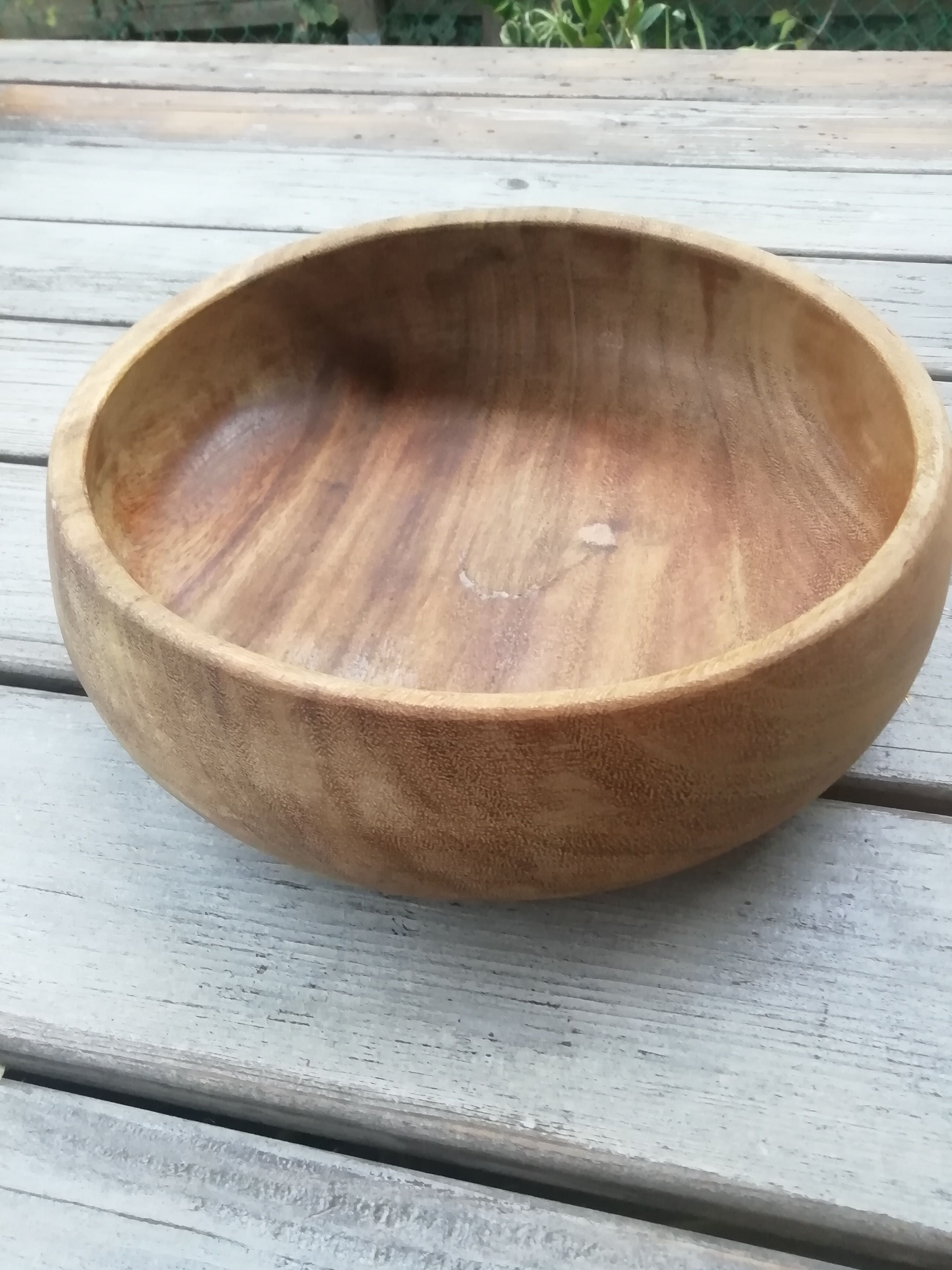 Teak bowl salad bowl