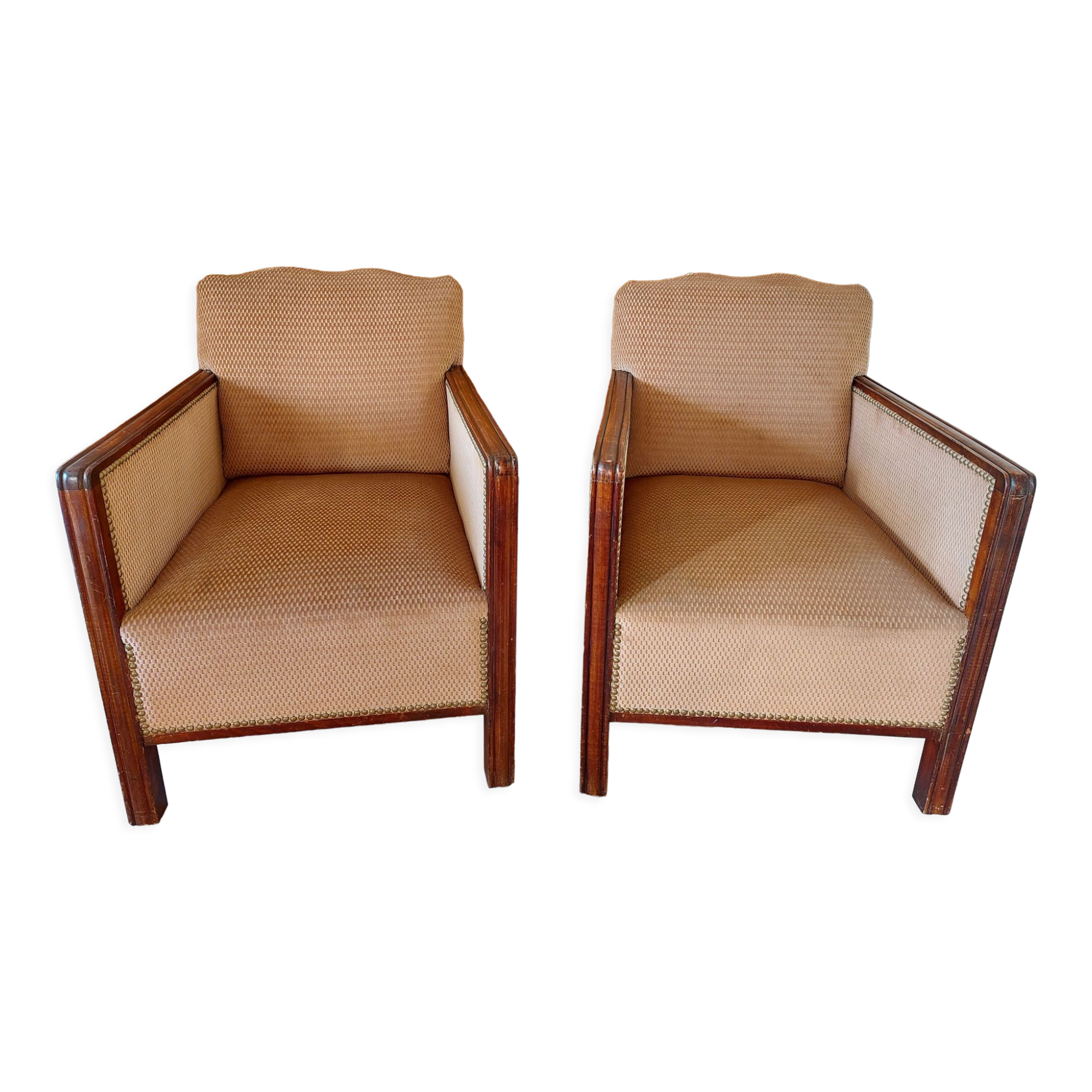 Pair of art deco armchairs