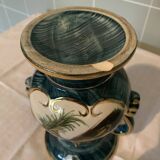 Ceramic vase with handles and gilding