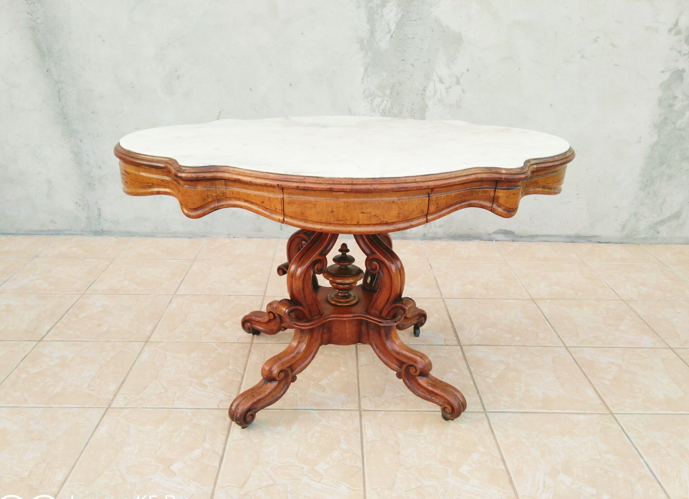 Table violin period Napoleon III