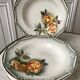 Lot of 6 hollow plates digoin sarreguemines model "adèle" years 30-40