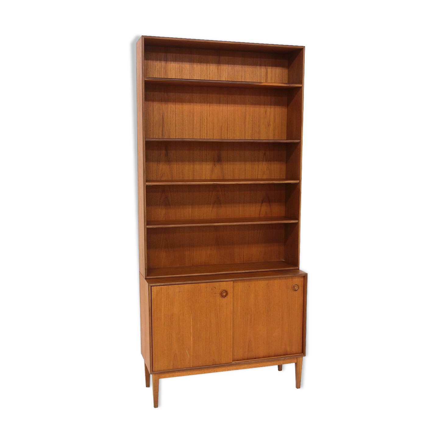 Teak library, Bränntorps, Sweden, 1960