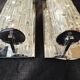 Pair of murano wall lamps, Toni Zuccheri for Venini, Tronchi, 25 cm