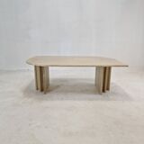 Italian travertine coffee table