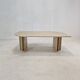 Italian travertine coffee table