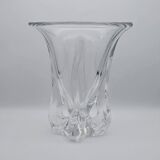 Large Pressed-Moulded Glass Vase "Swan" - Art Deco Style