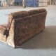 1970s velvet convertible sofa