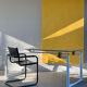 Bureau structure tubulaire et verre, 70s