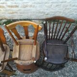 Mismatched bistro chairs