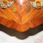 Louis XV style bedside table in marquetry rosewood