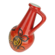 Vase vintage en céramique Bay Keramik des années 1960-70, motif lave rouge jaune noir, modèle 67