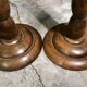 Bougeoirs bois vintage