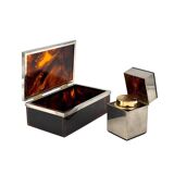 Hollywood regency luxury smoking set, Italy 1970