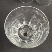 10 crystal port stemmed glasses - XXth