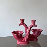 2 vintage Vallauris candlesticks