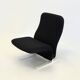 Artifort Concorde F780 armchair black by Pierre Paulin