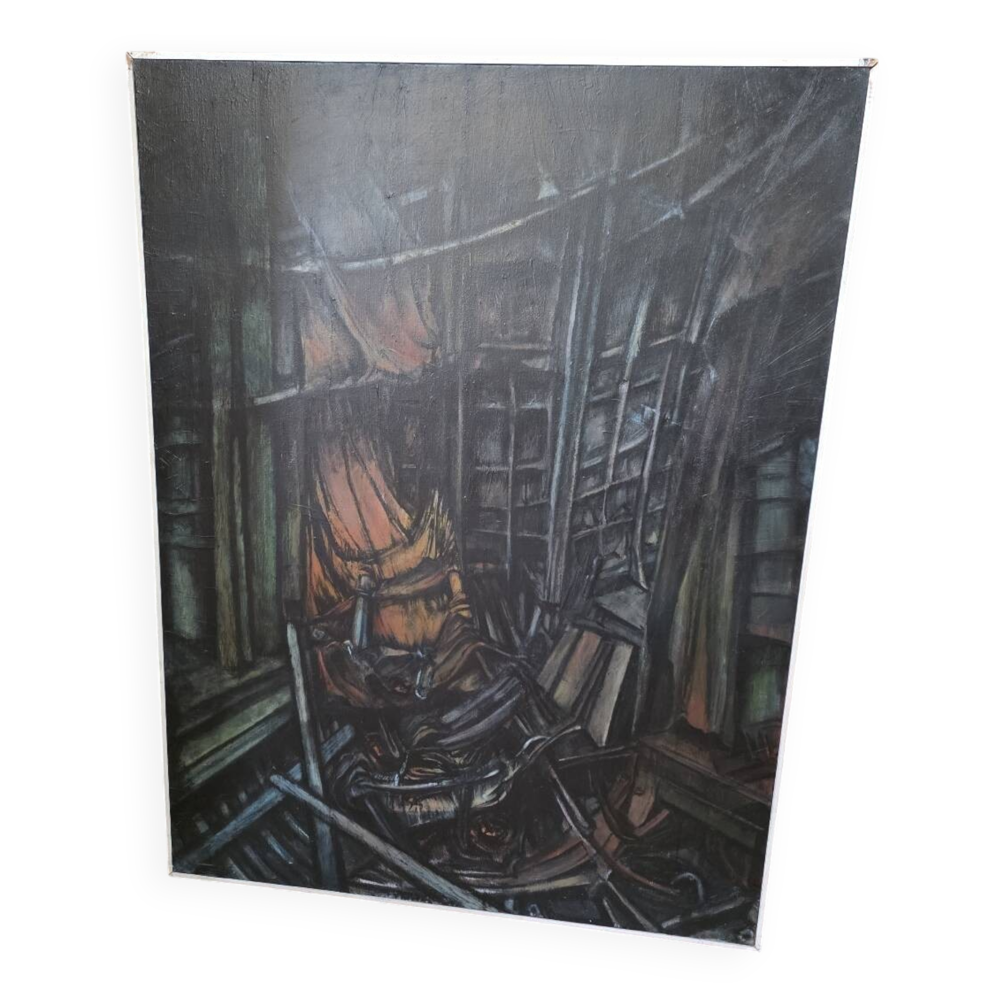 Oil painting on canvas from the 50s/70s