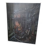 Oil painting on canvas from the 50s/70s