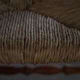 Set of 6 modern French brutalist chairs, in the style of Charles Dudouyt, made in the 1960s.