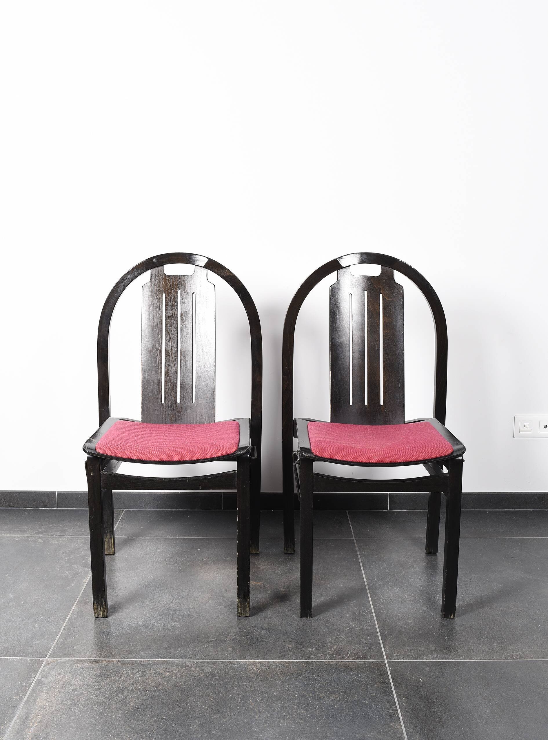 Ensemble de 4 chaises vintage Baumann modèle Argos