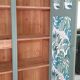 Green Parisian wardrobe of solid wood grey