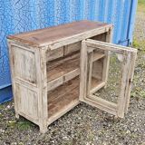 Ancien buffet vitré en teck