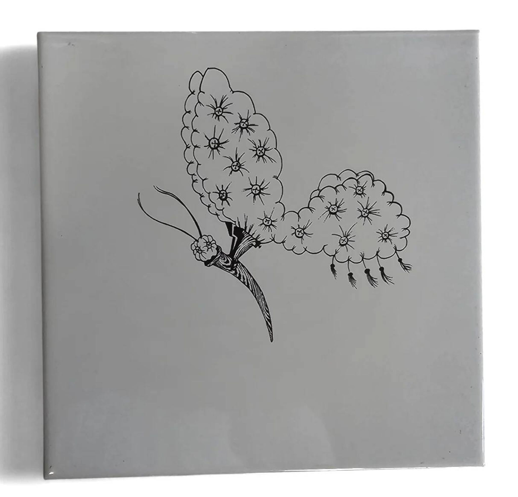 6 x Ceramic tile by Gio Ponti for Ceramica Bardelli