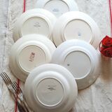 Assiettes plates dépareillées